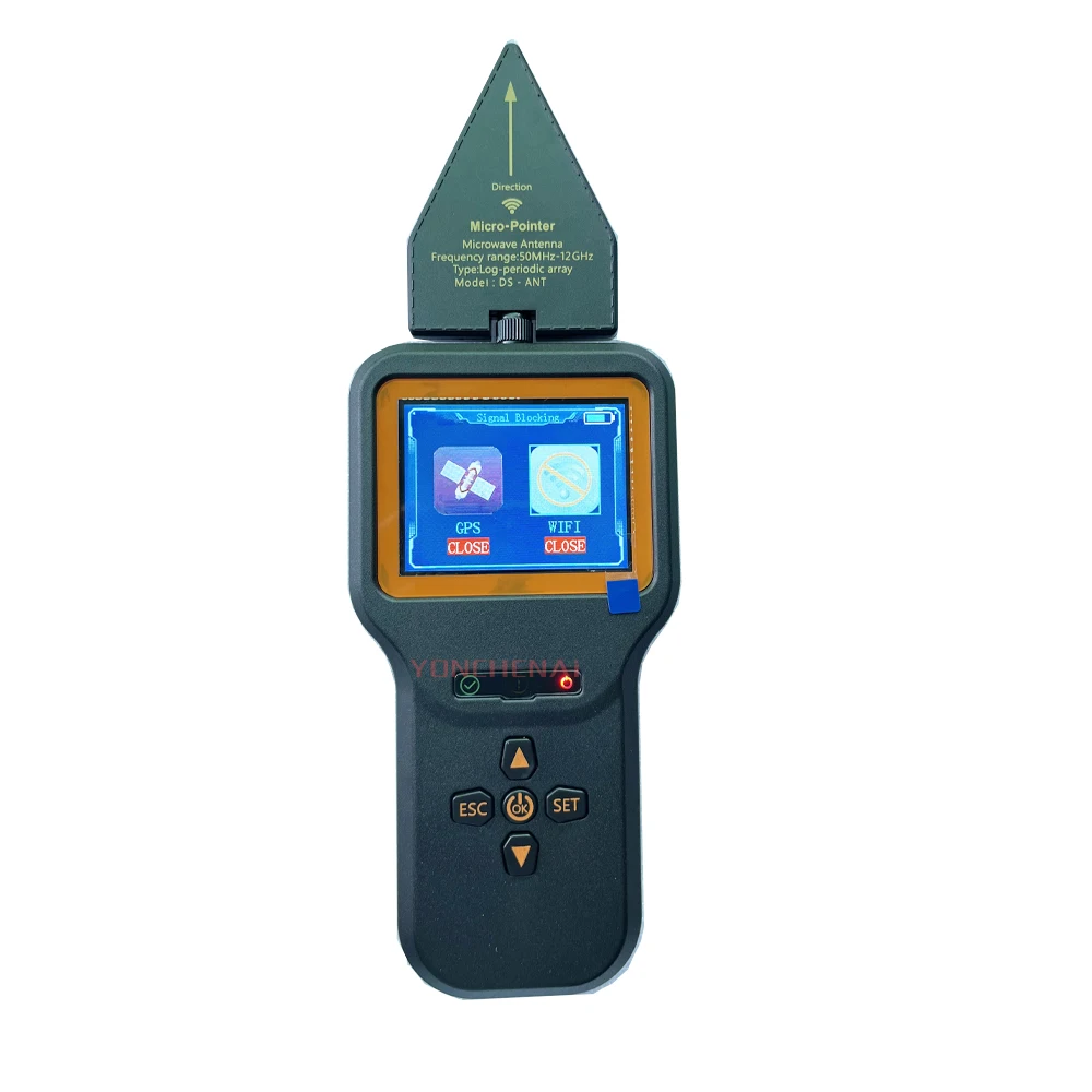 DS818 المهنية مكافحة التجسس كاشف GPS RF التلقائي واي فاي كاميرا خفية لتحديد المواقع إشارة مانع مسح الأمن أدوات تجسس الكاشف