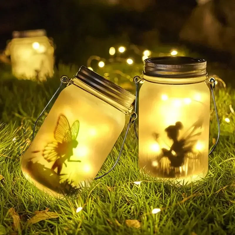 

Solar Mason Jar Light Solar Lantern Fairy Lights Waterproof IP65 Hanging Standing Solar Lamp Garden Lamps for Patio Lawn