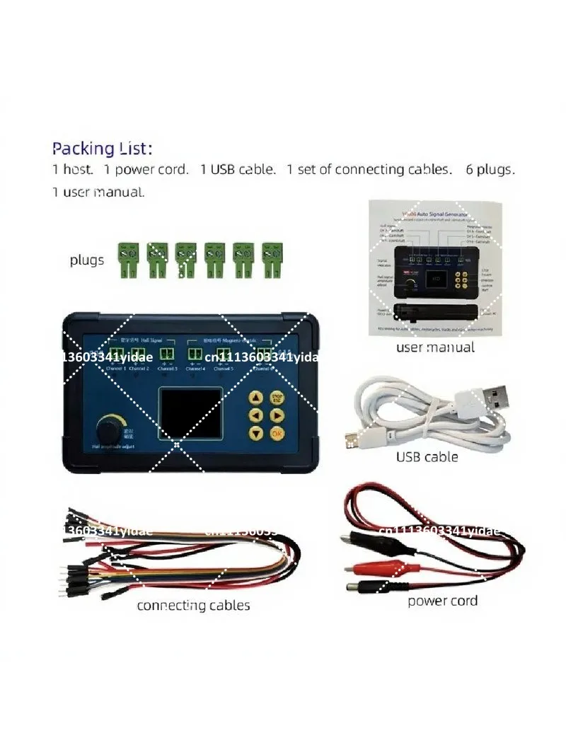 Update! YC600 Six-channel Automobile Signal Generator ECU Computer Maintenance Detector Crankshaft Camshaft Sensor Simulator