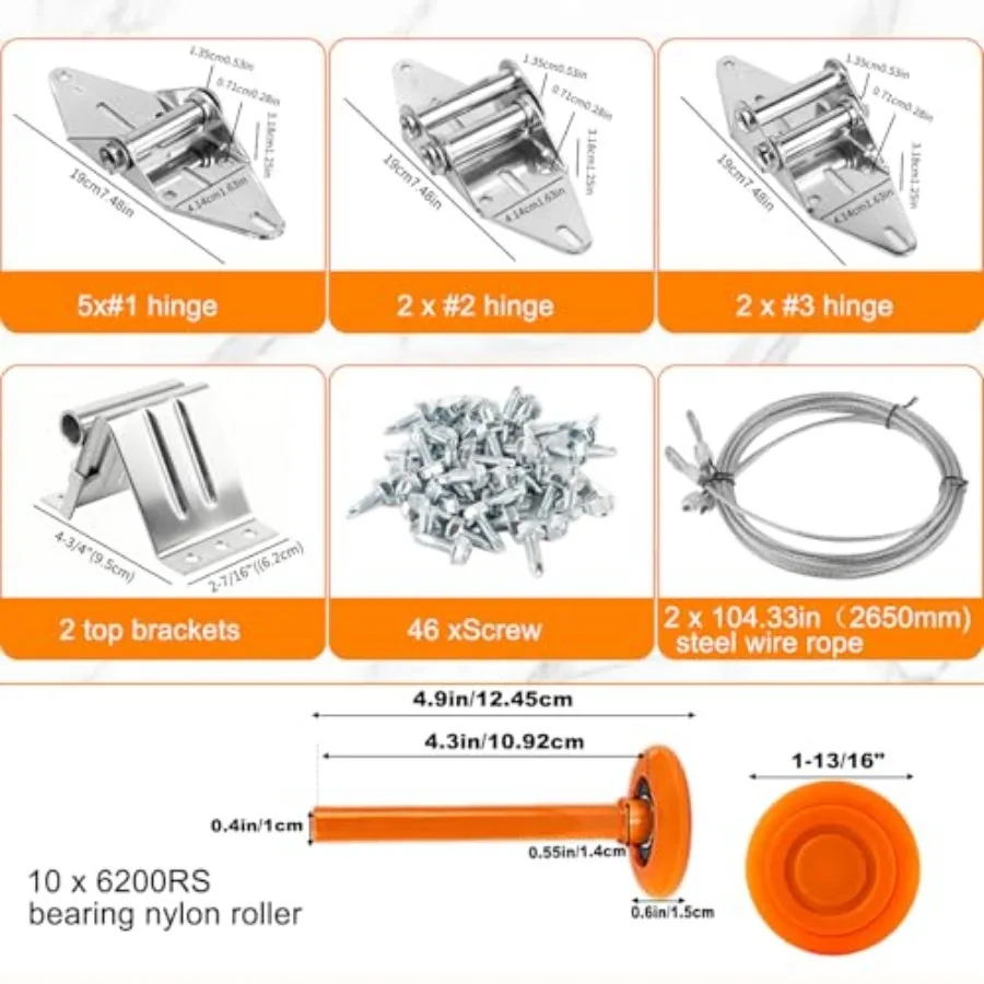 nylon garagedeur rollers