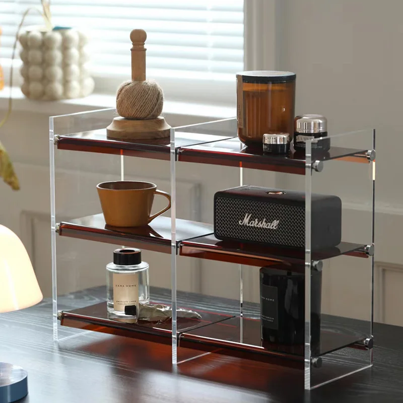 

Acrylic Cosmetic Storage Ra Multi-layer Desktop Organizer Cup Perfume elf Luxury mat Sle Home Storage Solution