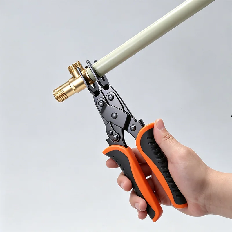 HUHAO 3-in-1 Push-Connect-Abisolierzange Einhandwerkzeug für 1/2", 3/4", 1" PEX-, Kupfer- und CPVC-Steckverbindungen – Demontagezange – Detail 4