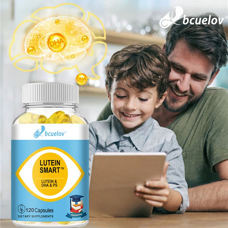 Lutein + DHA Fish Oil Capsules Improve Brain Memory and Eye Health, Promote Intellectual Development and Improve Body Immunity