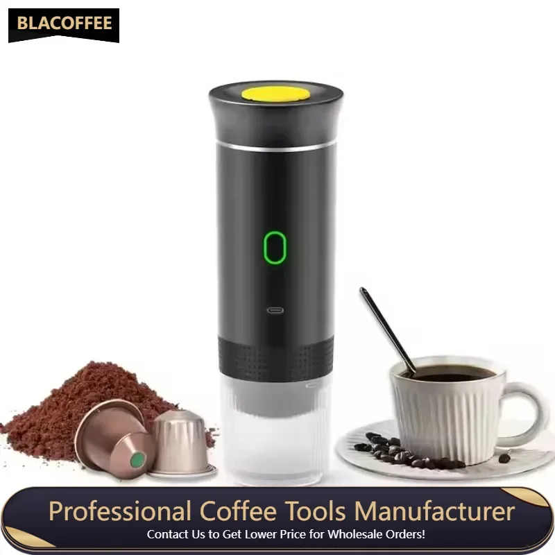 Portable Espresso Maker Multi-function 3 in 1 Portable Mini Espresso Handheld Capsule Coffee Machine  Cold Hot Brewing Cafe