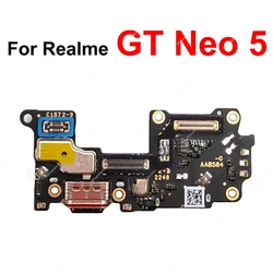 For Realme GT Neo5 Neo 5 USB Charging Dock Board USB Charger Board Felx Cable Connector Parts