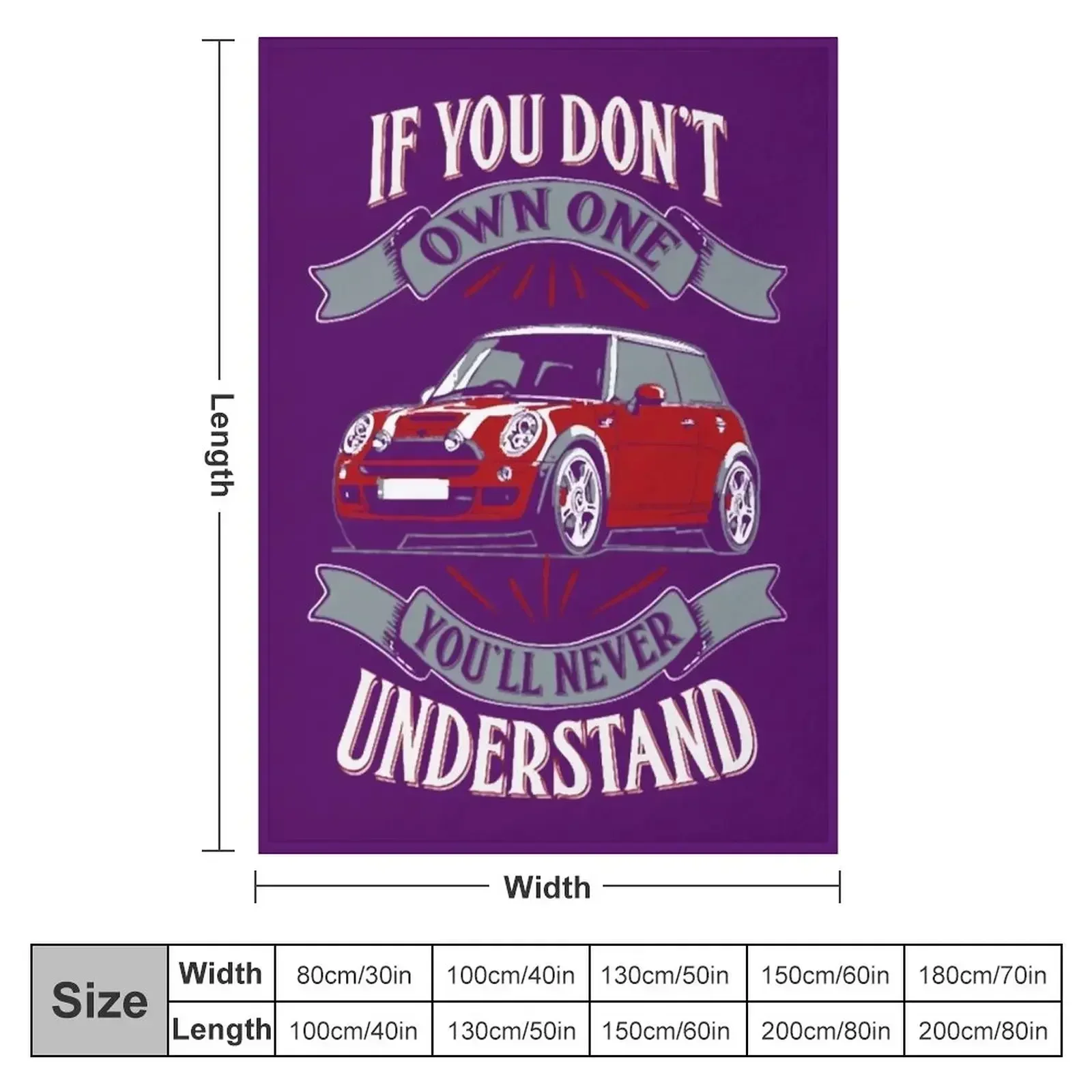 Mini cooper - Mini cooper - you don't own one mi Throw Blanket warm for winter wednesday For Baby Luxury Designer Blankets