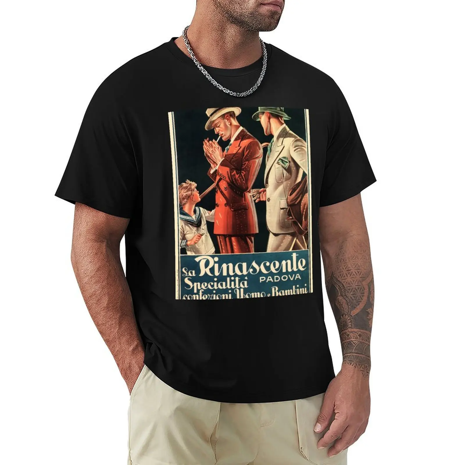 LA RINASCENTE PADOVA by JC Leyendecker Department Store Clothing For Men and Children Old Italian Advert T-Shirt