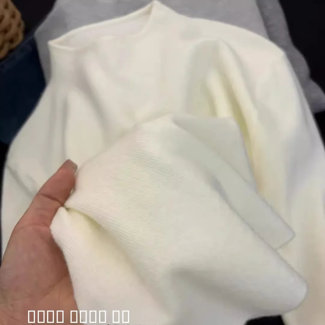 الخريف الشتاء لينة مريحة طوق صغير محبوك سترة المرأة قاعدة طبقة ملابس داخلية حجم كبير فوفو الدافئة الكورية Sle