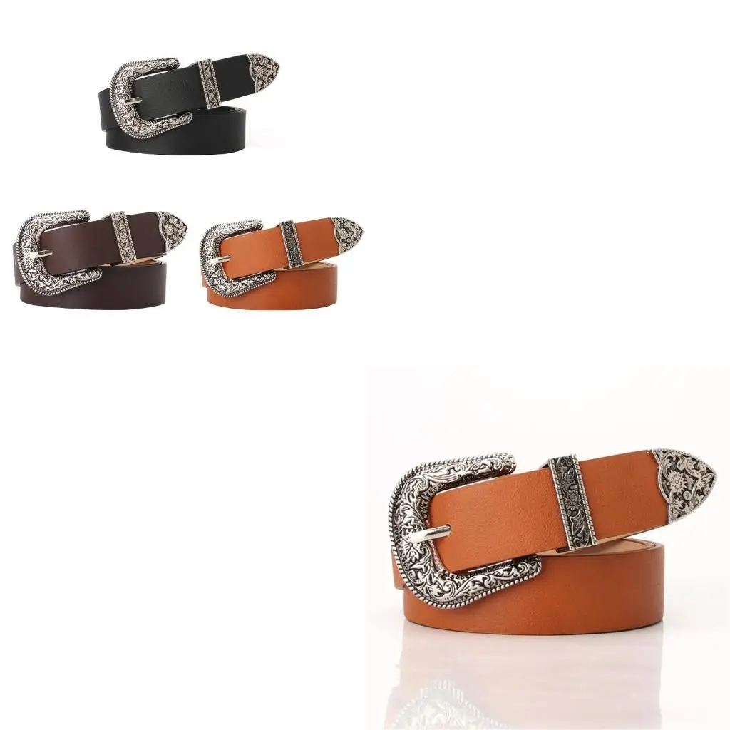 652F Women Women Cintura intagliata PU Cintura in pelle Cintura Cowboys Welband Ottimo regalo