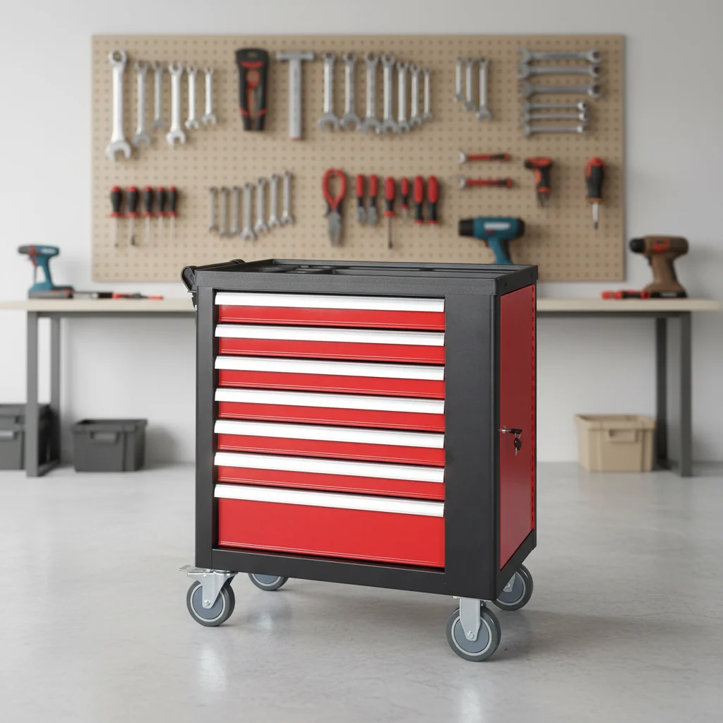 

Heavy Duty 430 Stainless Steel Tools Cabinet Workbench Storage Workstation Auto Repair 15 Drawers Tool Cart Organizer Box