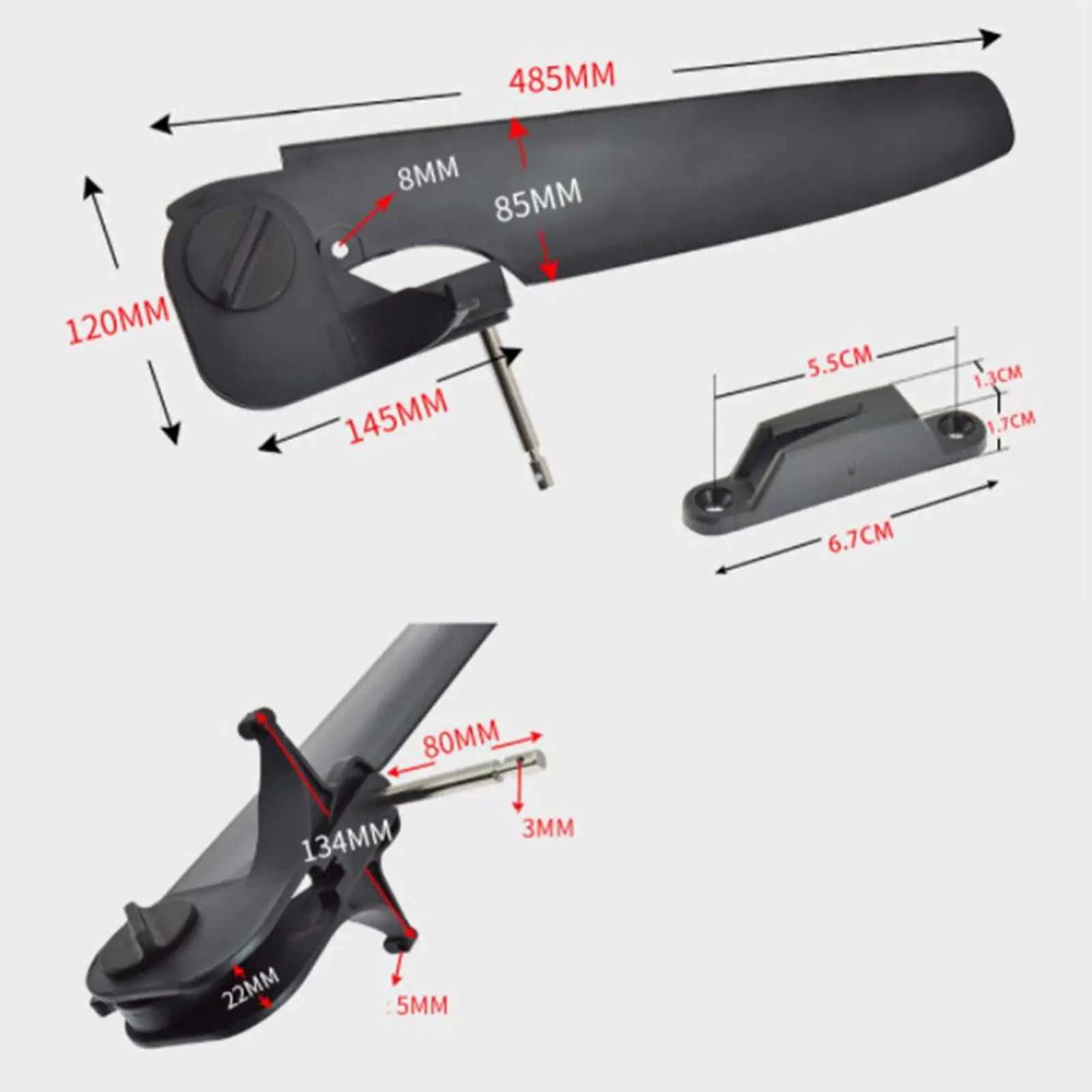 Nylon Kayak Boat Rudder Steering System Foot Control Directions Universal Tackle for Canoe Rear Tail Watercraft Boat Accessories