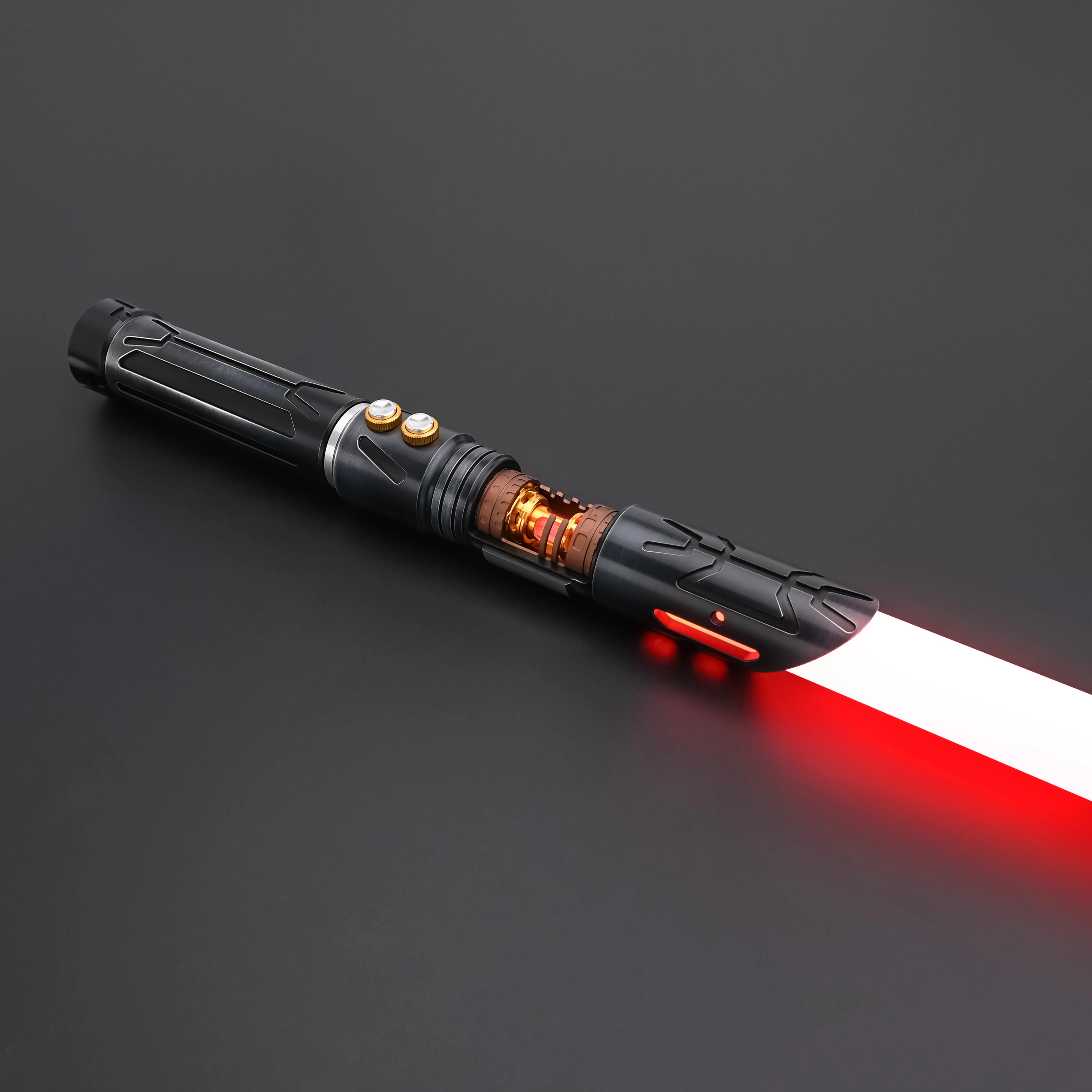 

TXQSABER Crystal Lightsaber RGB SNV4 Neo Pixel Smooth Swing Metal Handle With LED Strip Blade Skywalker Replica Toys-Dark Hunter