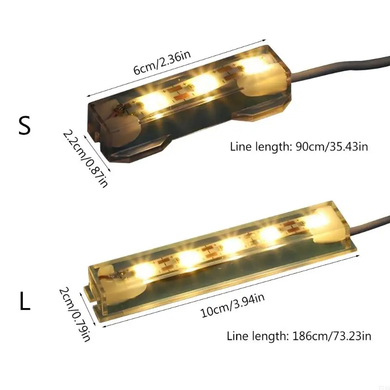 77ja atualizado usb led tiras luz flexível usb aquários tiras luz para betta tanque peixes seus tanques