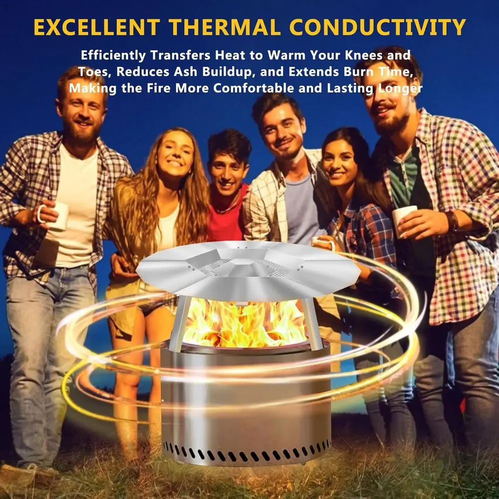 Enhanced Solo Stove Bonfire 19.5 Heat Shield with 3 Legs for Superior Heat Control and Efficiency
