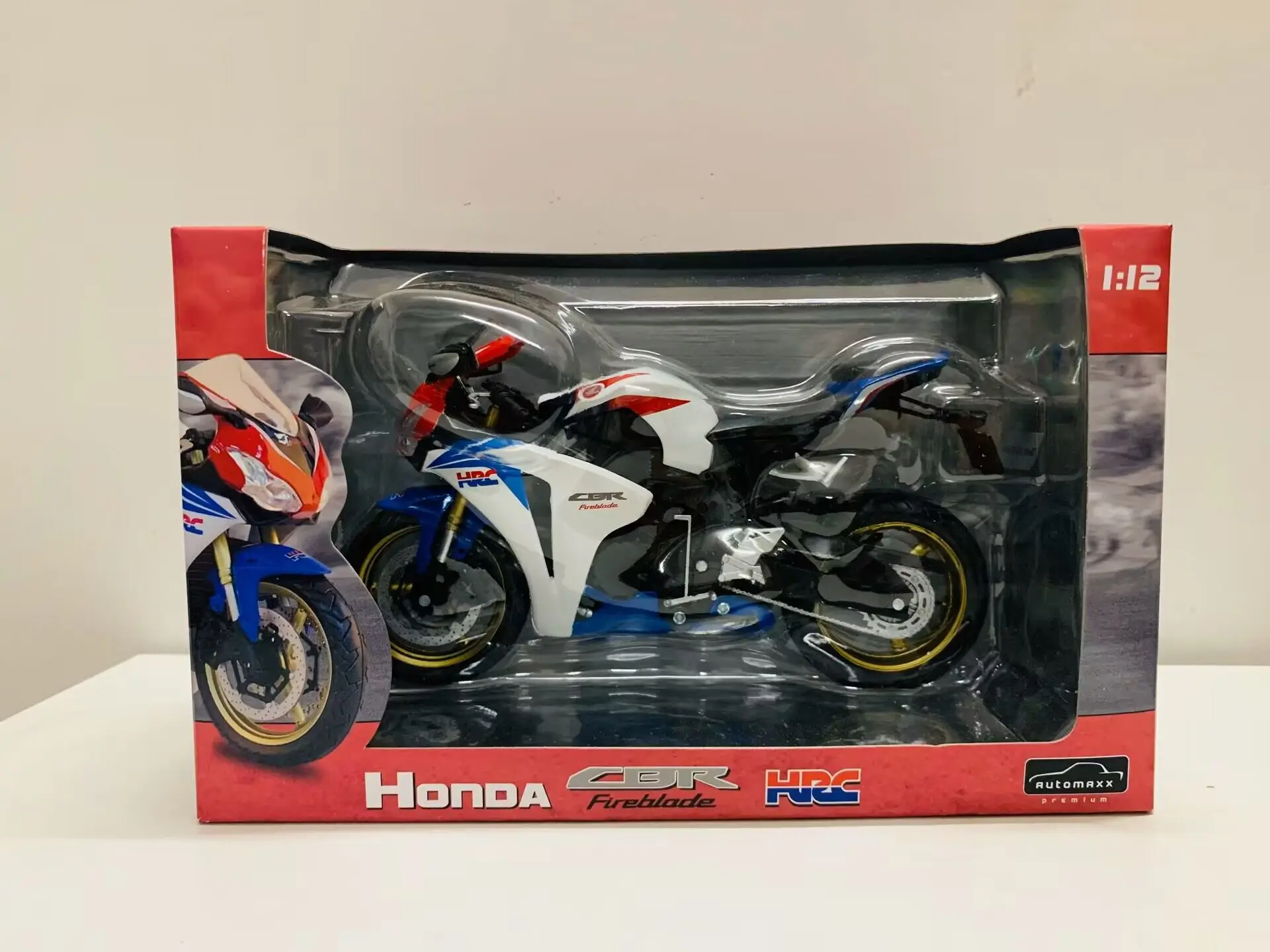 1:12 Scale Die-Cast/Plastic Motorcycle CBR Fireblade HRC Joycity Bike Model Newin Box