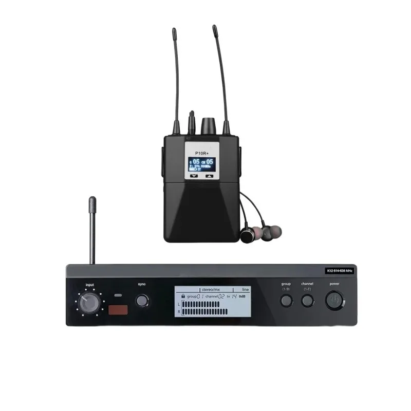 PSM300 Wireless Monitor Headphones UHF Handheld Microphone Noise Cancelling Metal 2 Channels Ear Monitor Stage Performance