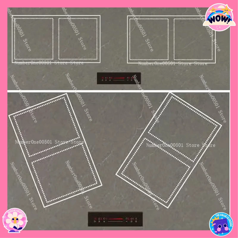 

2 Zone Induction Cooktop Built In Ceramic Glass Top with Infrared Touch Control