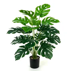 Simulation Monstera 18-leaf large green plant landscaping large floor-standing potted home decoration Nordic style plants