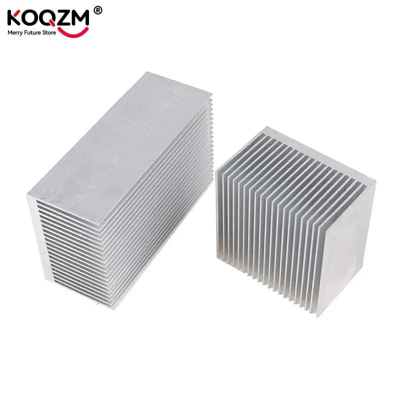 1pc Aluminum Alloy Heatsink Cooling Pad For High Power LED IC Chip Cooler Radiator Heat Sink 60*60*39mm/ 100*60*39mm