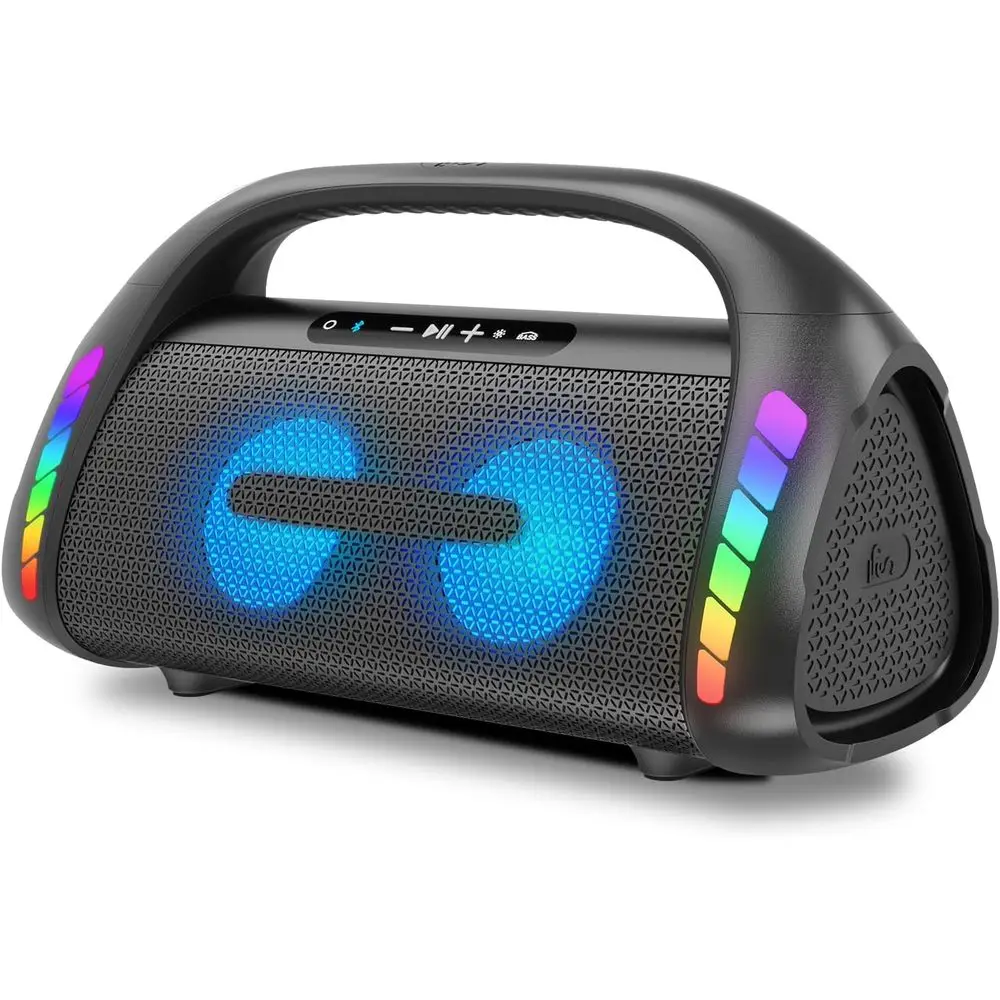 

LS Bluetooth Speaker,100W Loud Speakers Bluetooth Wirelwith Deep Bass, LED Lights, IPX6 Waterproo, 30H Playtime, Portable Outdoo