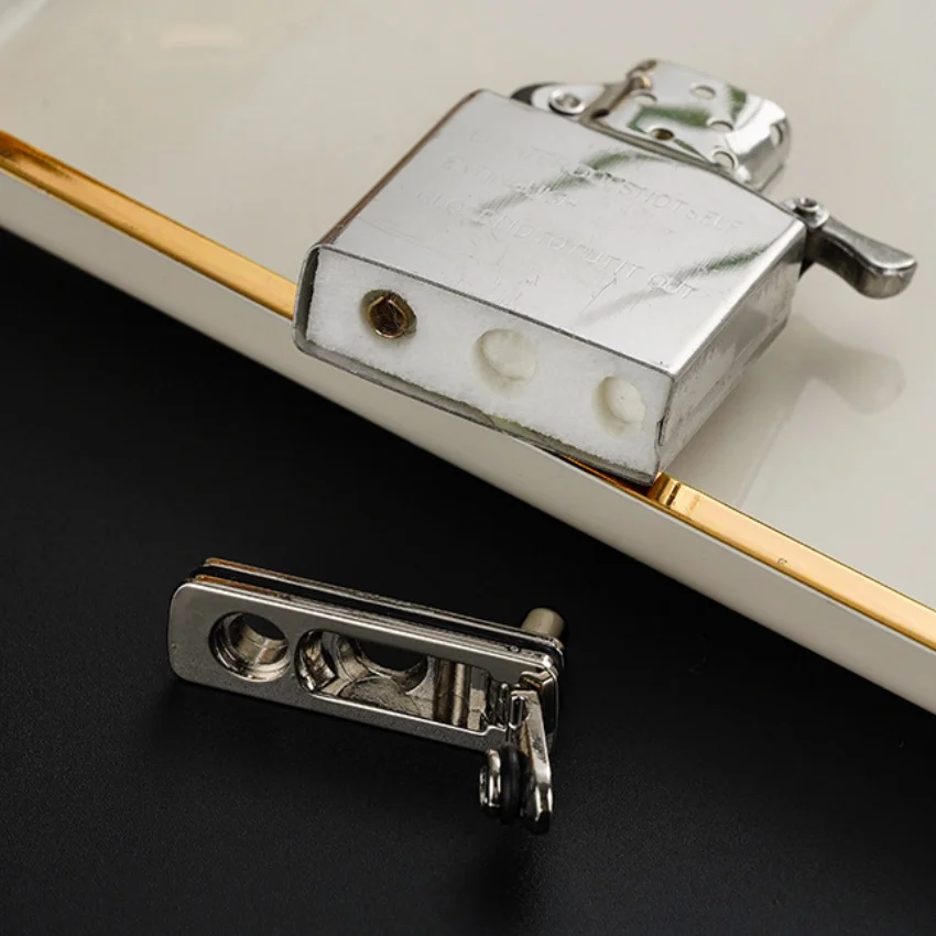 【M】Sealing Metal Lighter with Cotton Base for Zip Lighter Regular Inner Liner Modification Reduces Volatilization - view 4
