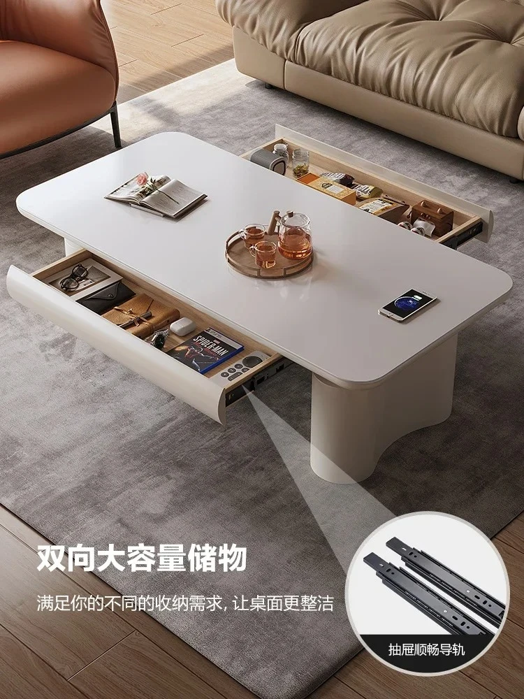

Lifting Coffee Table Dual-Purpose Electric Fire Heating Two-in-One Tea Table