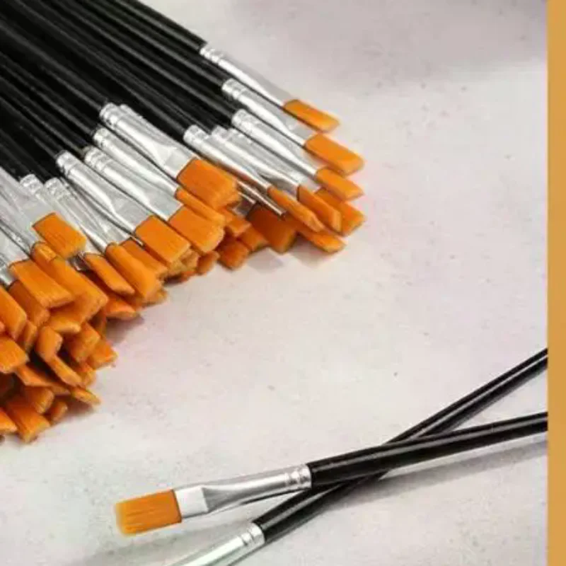 

30/60/100/110Pcs Painting Brushes Set Art Round / Flat Brushs Nylon Hair Paint Brushes Pen For Oil Watercolor Art Supplies
