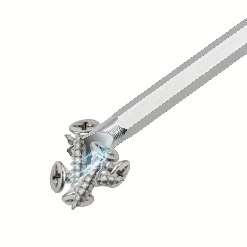 Chave de fenda cruzada impacto cabeça dupla ph2 dupla intercambiável chave de fenda de dupla utilização destacável ferramenta manual entalhe