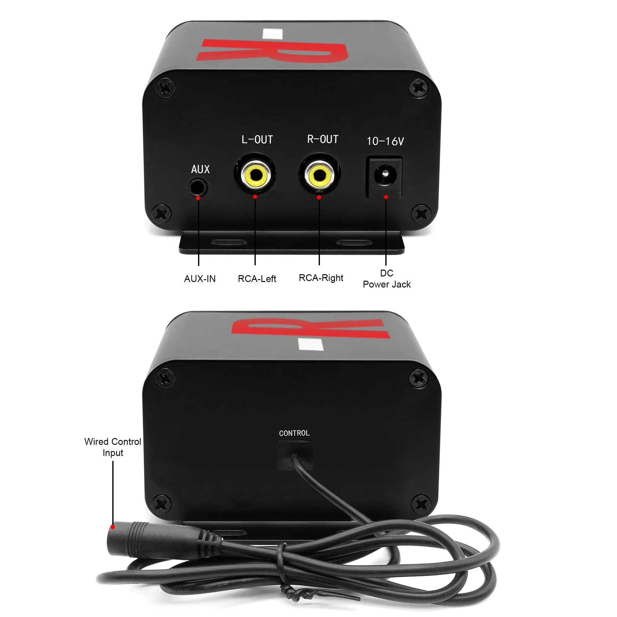 150W 2CH Multmedia Motorcycle Power Amplifier with Bluetooth, FM Radio, AUX mp3, Compact Audio Player for Cars, Scooters, ATV