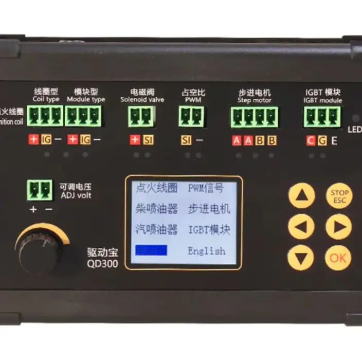 QD300 Ignition Coil Tester Actuator Fault Detector For Automotive Fuel Injector Solenoid Valve Motor Diagnostic Tool