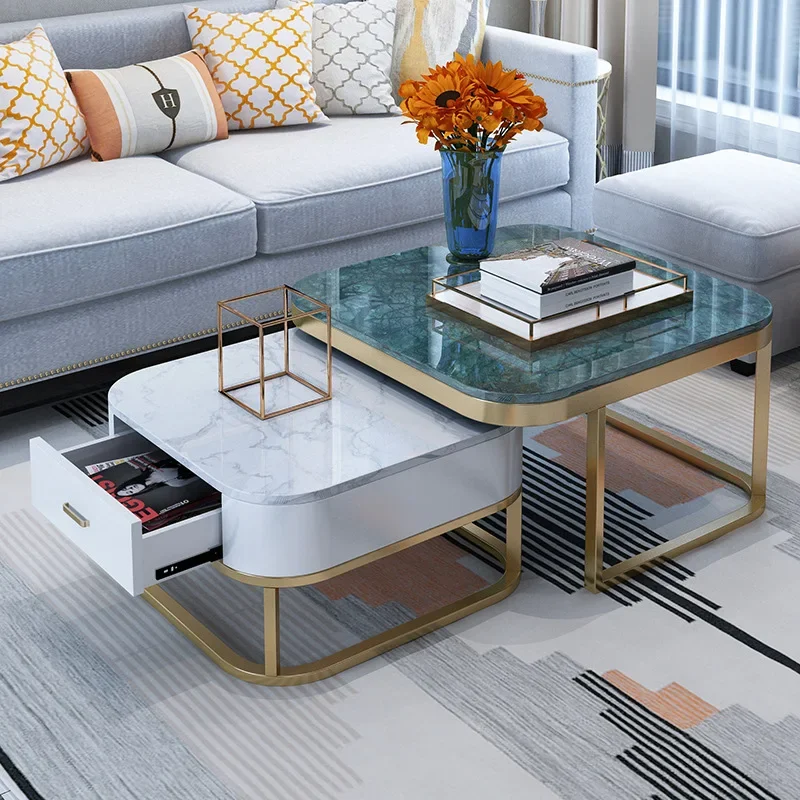 Wholesale Coffee Table With Storage Marble Coffee Table Tea And Coffee Table In Steel And Marble