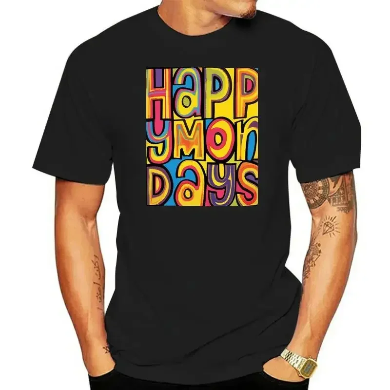 Men Clothes Shirt Happy Mondays Indie Dance Ryder Cool New Arrival Cotton Short Sleeve heavyweight Round Collar Outfits funnyman