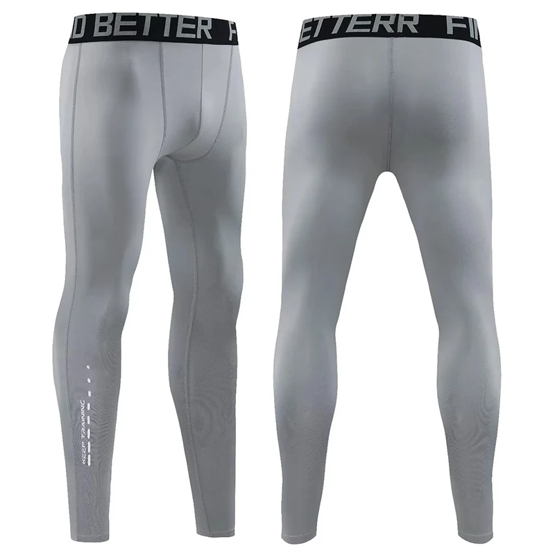 سراويل ضيقة لكرة القدم وكرة السلة للرجال، تدريب عالي المرونة، اللياقة البدنية الرياضية، سراويل ضيقة للجري، سريعة الجفاف، قابلة للتنفس #3