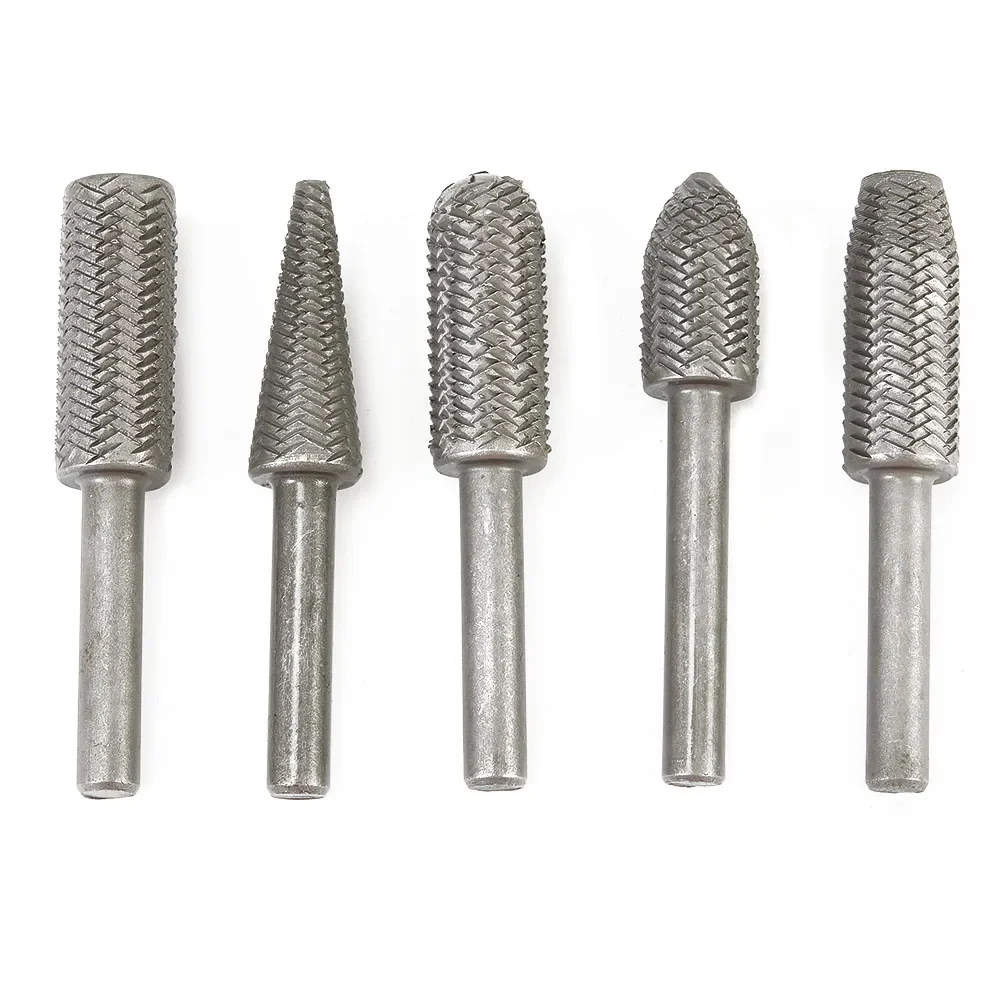 Rotary File Rotary Rasp 5 Pcs For Use In Milling Heat Treated High Carbon Steel Router Grinding Burr Shaping Of Steel New