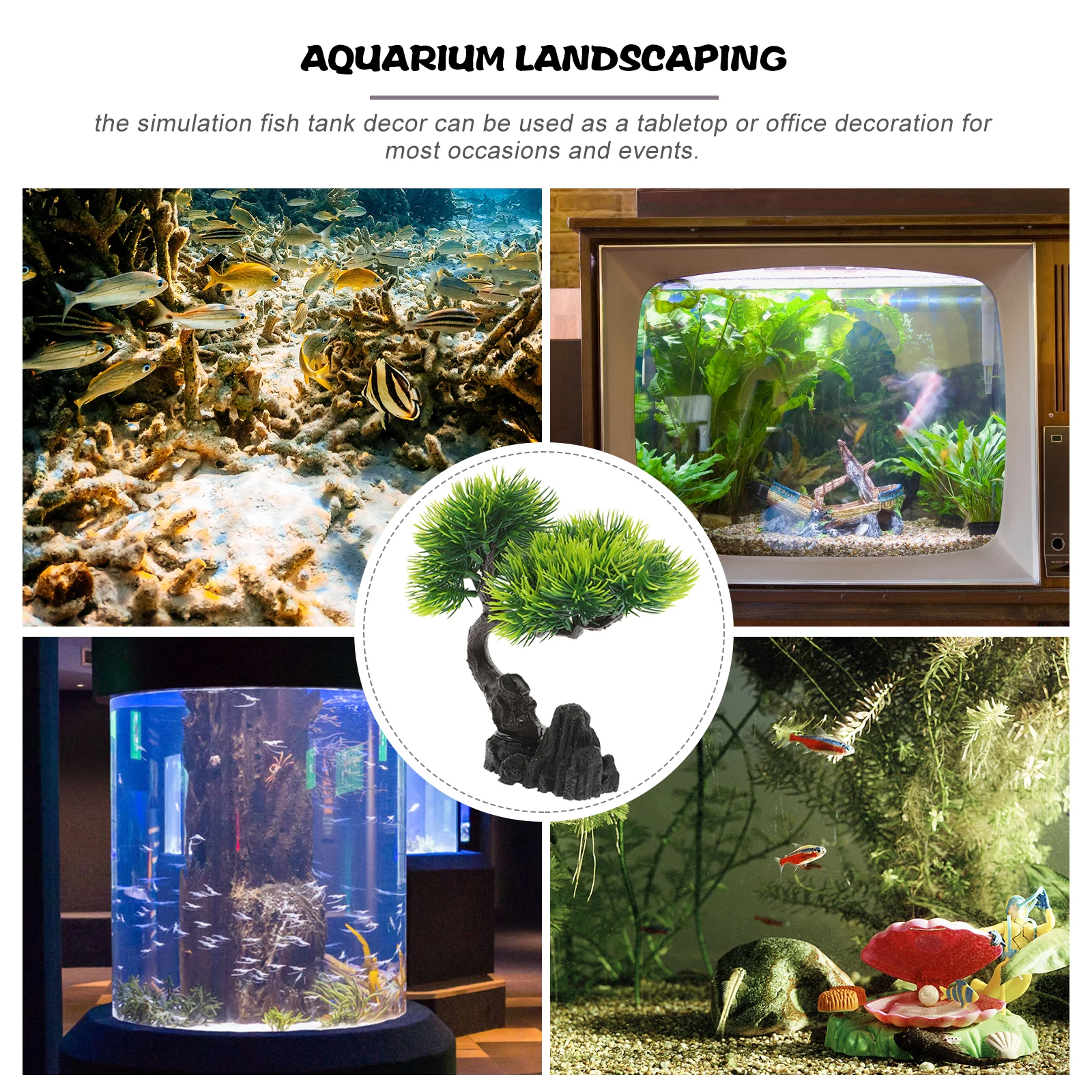 

Artificial Aquarium Plants Decor Small Light Fish Tank naments Lifelike Plastic Aquatic Accessories Terrarium L scape Freshwater