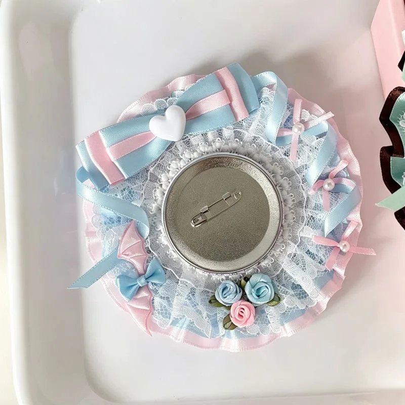 pins for bag badge holder ita bag decoration ita bag insert 58-78mm DIY pins for bag bow rose bag charms rosettes badge