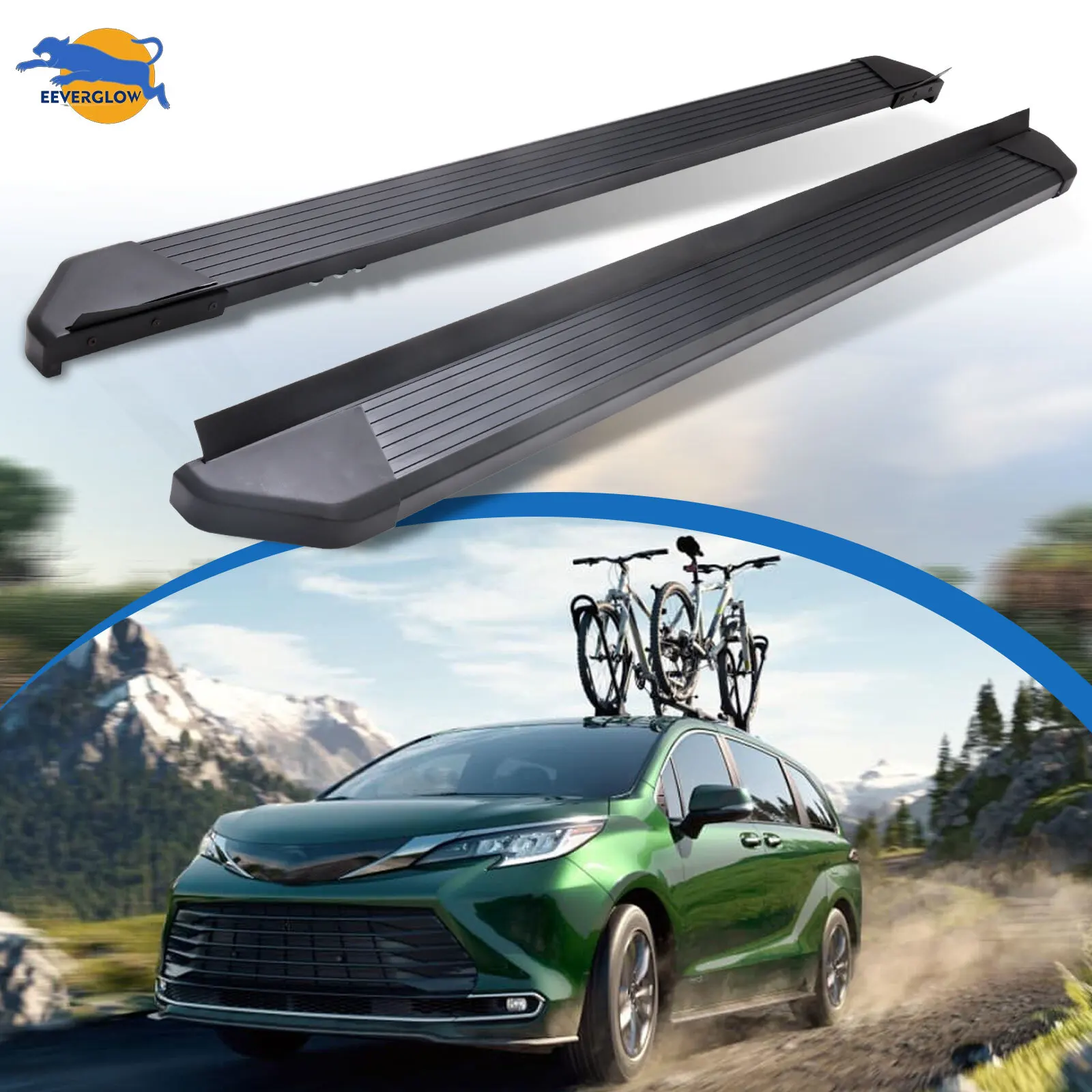 

Running Board Fit for Toyota Sienna 2021-2025 Side Steps Nerf Bar Cargo Carrier