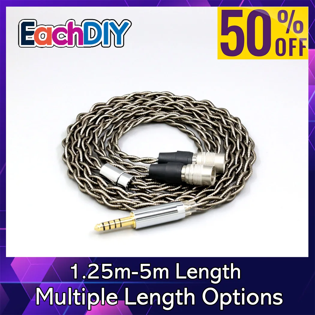 

99% Pure Silver Palladium + Graphene Gold Earphone Shielding Cable For Mr Speakers Alpha Dog Ether C Flow Mad Dog AEON LN008215
