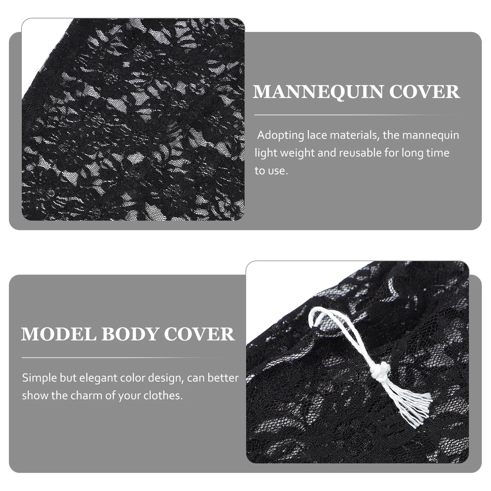 

For Women Female Body Display Reusable Light Weight Elegant Covers Accessories Props Mannequin Cover For Women'S