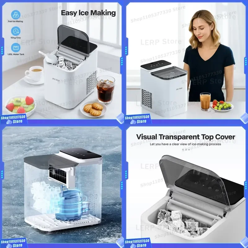 China Factory Wholesale Hotel Transparent Square Cube Block Ice Machines CE/ETL Certified for Use