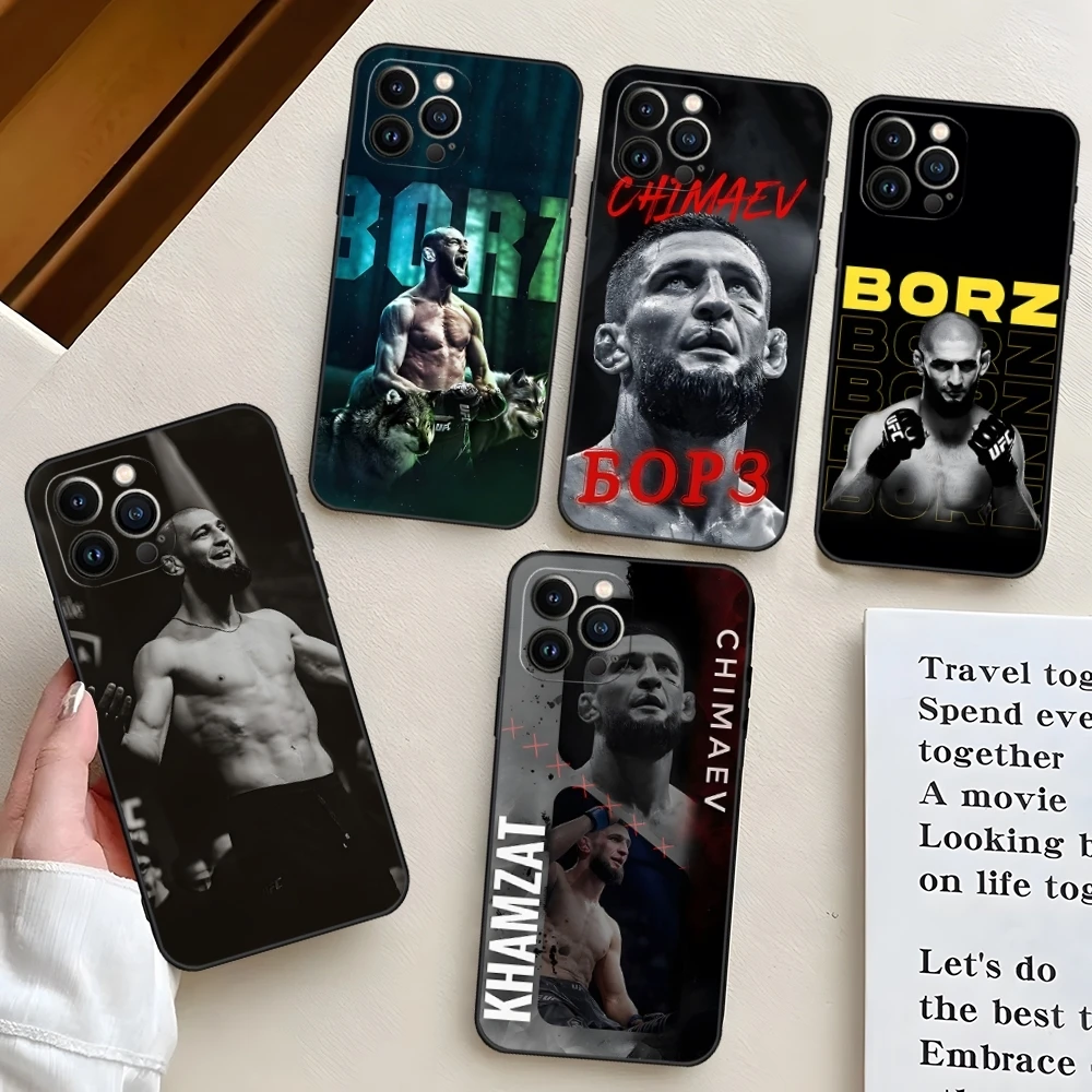 Fighting U-ufc C-Chimaev Cool Phone Case For Iphone 15 Pro Max 16 14 Mini 13 12 11 X Xr Xs 6 15 7 8 Plus Back Cover