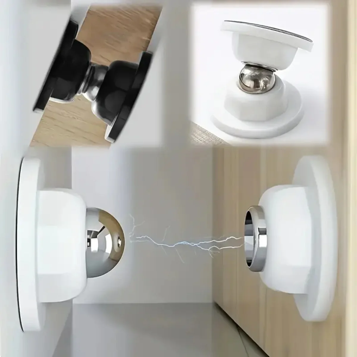 1PC Strong Magnetic Silent Door Stoppers Punch-Free Short Style RV Bedroom And Bathroom Anti-Collision RV Accessories