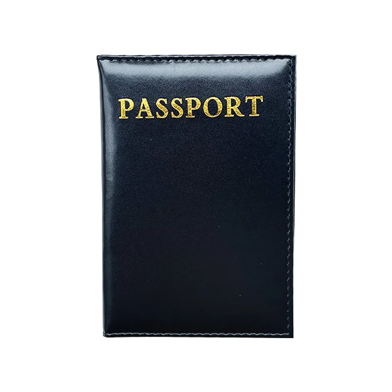 Soporte de cuero PU para pasaporte, funda impermeable para tarjeta de identificación, tarjeta de crédito, protección multifunción para documentos, suministros de almacenamiento