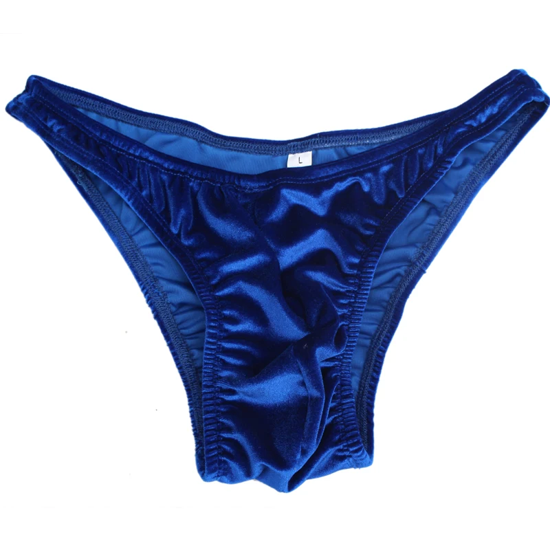 Korean Velvet Men's Fitness  Panties Bodybuilding Shorts Competition Briefs
