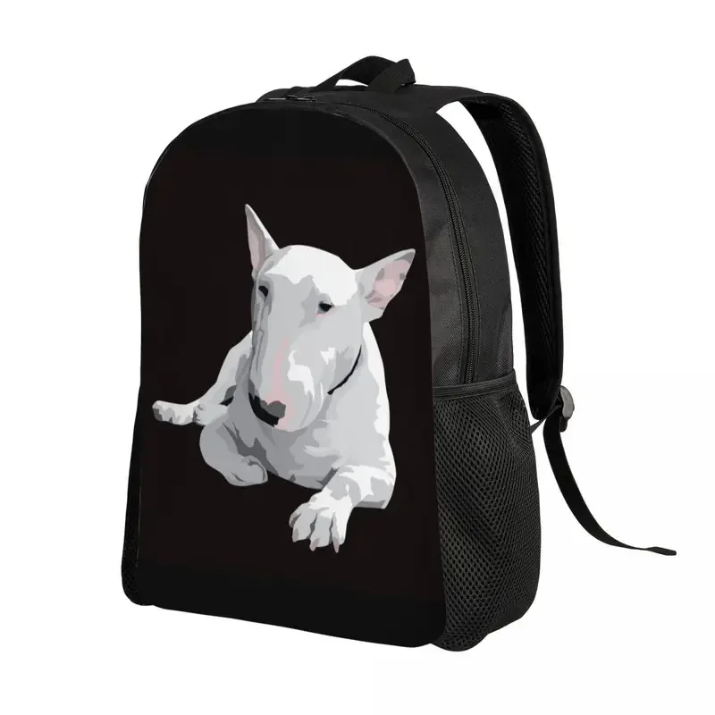 Custom English bull terrier dog laptop backpack women men casual bookbag for college school students animal pet bag