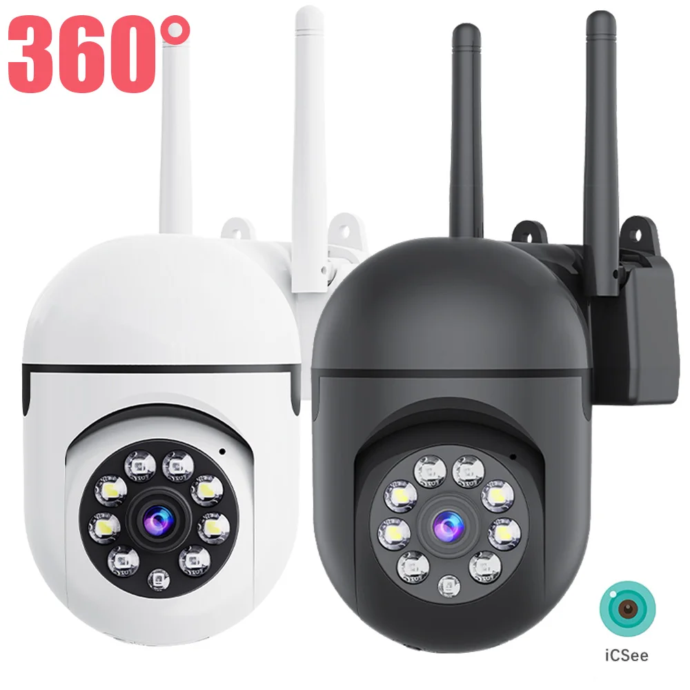 WiFi Camera 2.4G Security Surveillance PTZ 2K Color Night Vision Motion Detection Home Protection Security Camera Auto Tracking