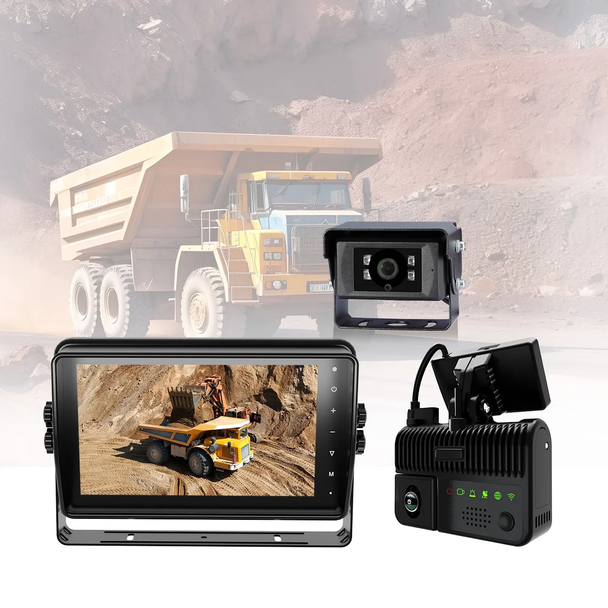 STONKAM Manufacturer Adas Ai Dashcam 4g Dual Camera for Mining Truck Heavy Vehicles