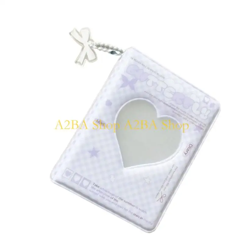 A2BA 3 Inch Mini Photo Card Album Book Clear Display Window for Collectible Card