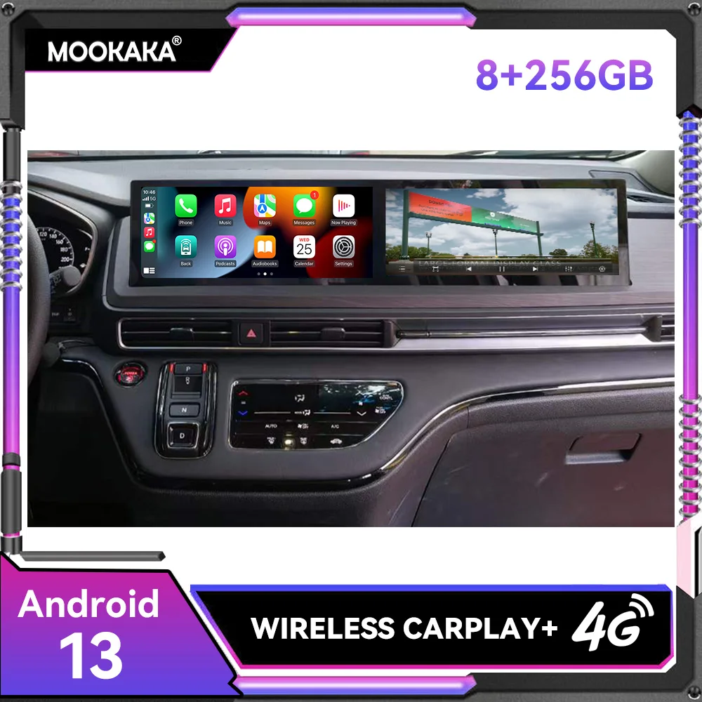 

12.3 Inch Android 13 CarPlay For Honda Odyssey 2022-2024 Car Radio Multimedia Player GPS Navigation QLED Touch Screen Head Unit