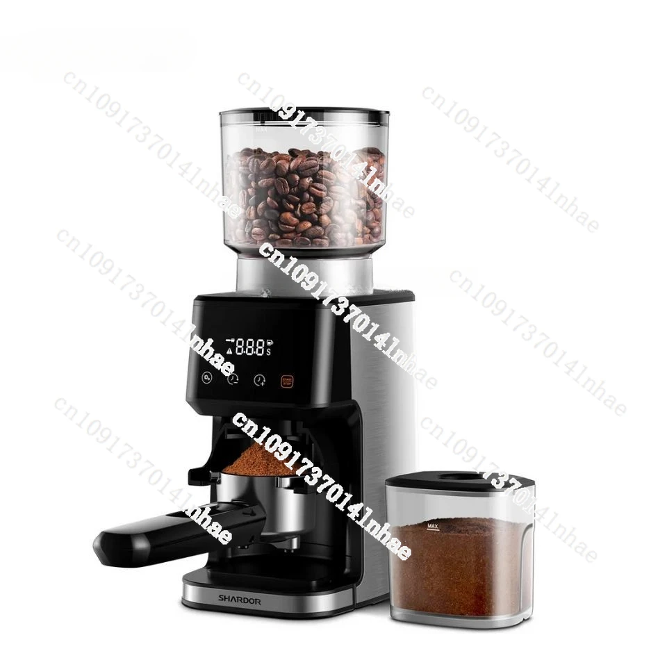 

Stainless Steel Espresso 53 58mm Porta-Filter Holders Machine 51 Grinding Setting Electric Burr Conical Coffee Bean Grinders